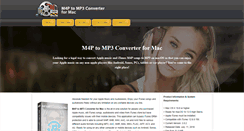 Desktop Screenshot of m4p-to-mp3-converter.com