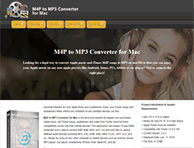 Tablet Screenshot of m4p-to-mp3-converter.com